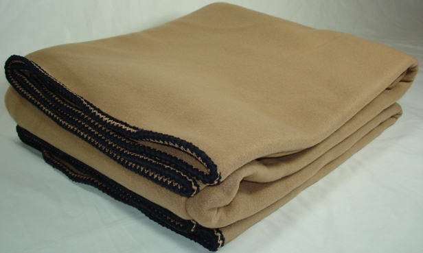 Fleece Blanket Deluxe TAN Twin